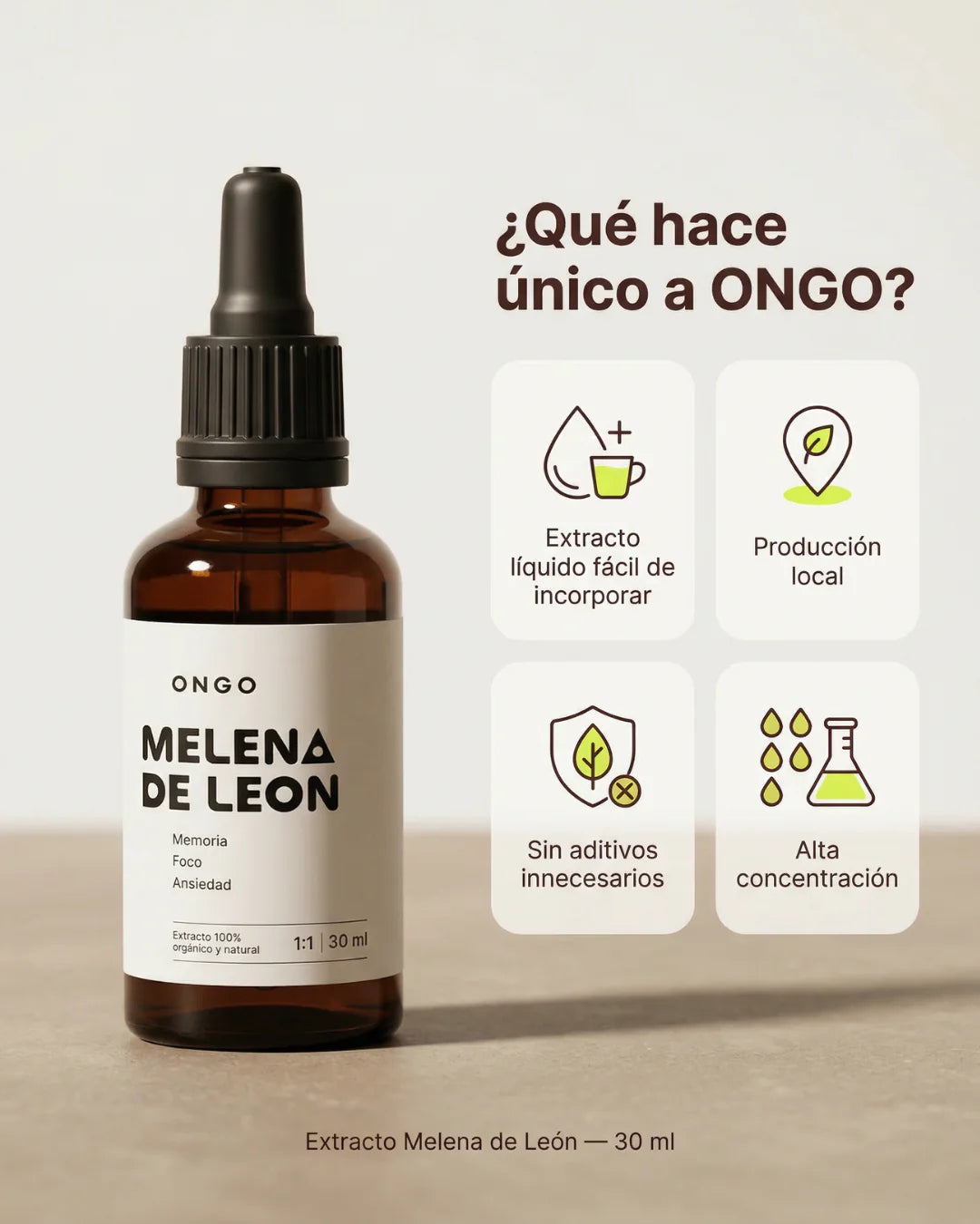 Melena de león en gotas - ONGO