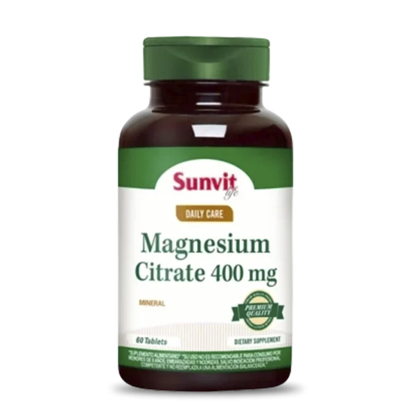 Sunvit Vitamina Magnesio Citrato 400Mg 60 Tabs