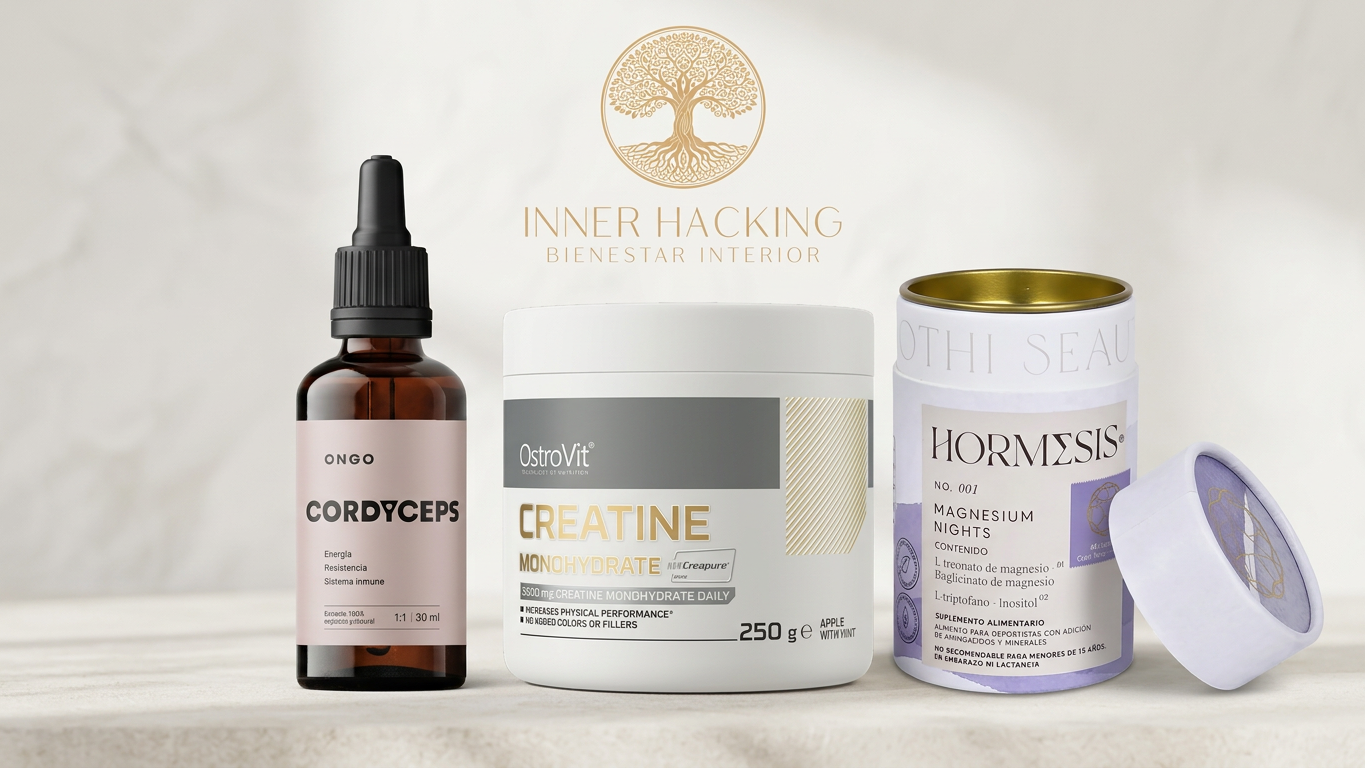 Rendimiento & Recuperación: Creatina + Magnesio + Cordyceps