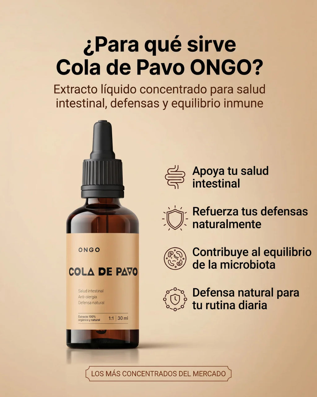 Cola de pavo en gotas - ONGO