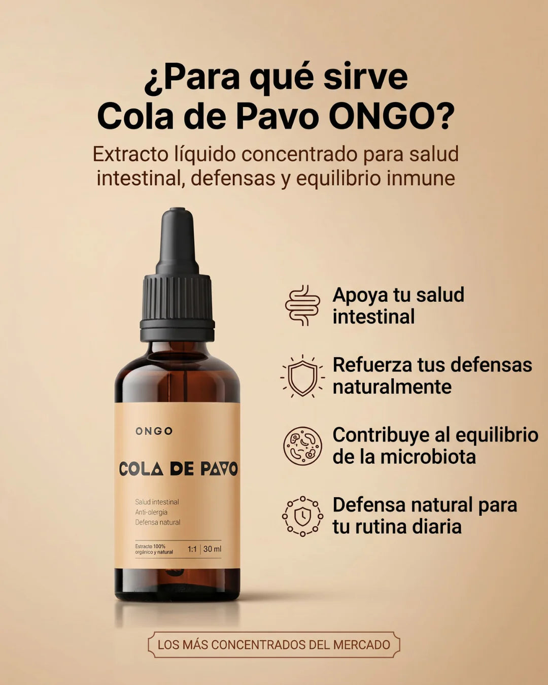 Cola de pavo en gotas - ONGO